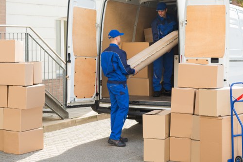 Removal team supporting a local house move in Ilford