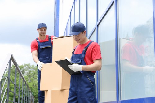 Removal team planning a flat move in Ilford