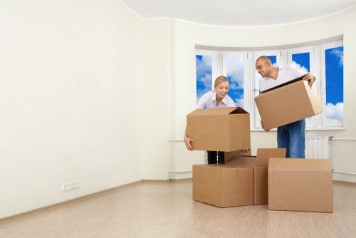 Staff trained to handle items carefully during a move