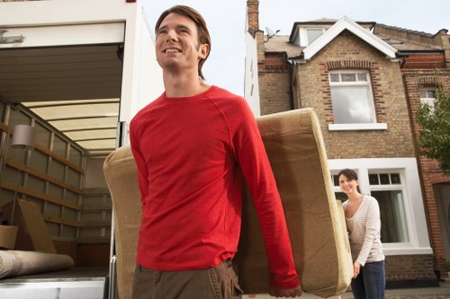Careful loading and unloading during a residential move in Ilford